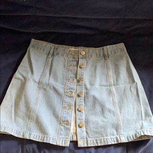 forever 21 button skirt